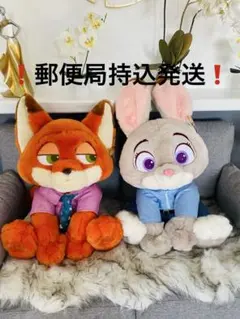 コストコ　ズートピア　ぬいぐるみ　ブランケット　ジュディ、ニック