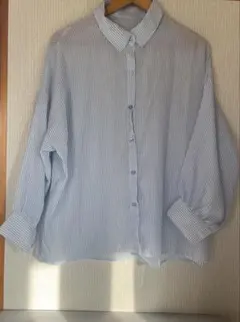 ストライプ柄シアーシャツ［dk954］のサムネイル