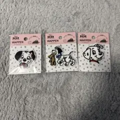 101匹わんちゃん ワッペン 3個セット シール