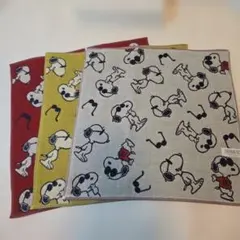 スヌーピー　3重ガーゼ　ウォッシュタオル　ハンドタオル　Peanuts　JOE