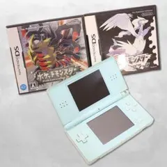Nintendo 任天堂 DS Lite アイスブルー ポケモンソフト2本セット