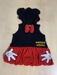 ディズニー ミッキーマウス フード付きワンピース