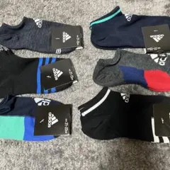 adidas、男の子、靴下、21-23㎝、6足セット