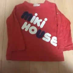 MIKI HOUSE 赤 長袖Tシャツ
