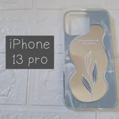 iPhone 13 pro スマホケース スマホカバー 鏡付き グレーのサムネイル