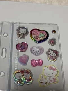 シールお裾分け　ボンボンドロップシール　コットンパフィーシール　サンリオ