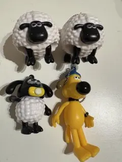ひつじのショーン キーホルダー 4点セット