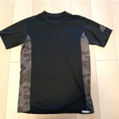 adidas Tシャツ ブラック カモフラ柄 メンズОサイズＢ90番のサムネイル