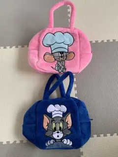 トムとジェリー　ふわふわバッグ2個セット
