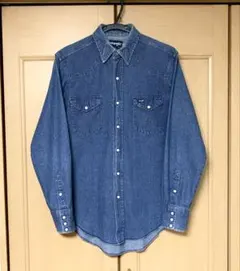 80s Wrangler ‼️ ラングラー デニム ウエスタンシャツ USA製