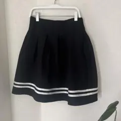 上品　スカート ネイビー　式服　冠婚葬祭　卒業式　160 フォーマル