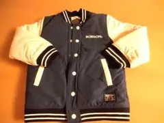 BOBSON ボンバージャケット ネイビー/ホワイト