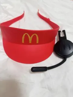 McDonalds なりきりマクドナルド マック 赤キャップ サンバイザー