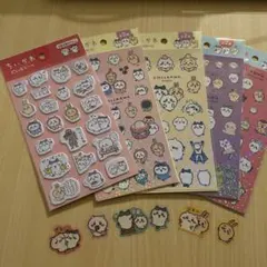 ちいかわ シールセット5点 ぷくっと キラキラ フレーク