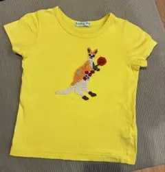 hakka kids カンガルー刺繍 Tシャツ イエロー 120のサムネイル