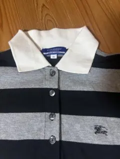 BURBERRY BLUE LABEL 半袖ポロシャツ ボーダー 38