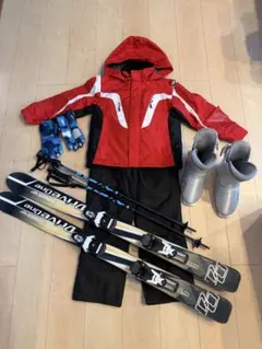 子ども用スキーウェアとDrive Oneスキー３点セット