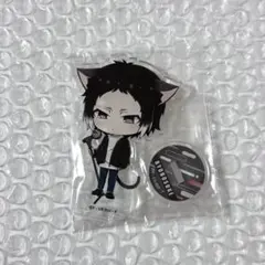 文豪ストレイドッグス 芥川龍之介 まねきねこコラボ 缶バッジ アクスタ