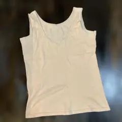 無印良品　Lサイズ ベージュ 綿100% タンクトップ