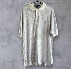 ラルフローレン 90s ポロシャツ L 白 Polo