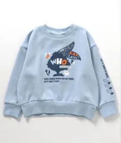 BREEZE＊カラバリグラフィックトレーナー＊ 水色イラスト付き＊長袖トレーナー