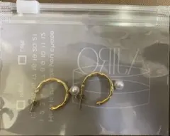 AJIRO ゴールド サージカルステンレス ピアス