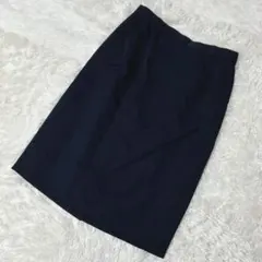 【c3309】GERARD DAREL 膝丈スカート　タイト　紺のサムネイル