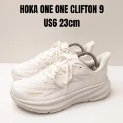 HOKA ONE ONE ホカ オネオネ クリフトン9 23cm ホワイト 軽量