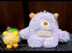 じゃらじゃらキーホルダー モンスター ピンク モンスターのじゃらじゃらキーホルダー キーチェーン ピンク】 - メルカリ