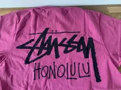 【希少・ハワイ限定】ステューシー ホノルル Tシャツ ピグメント ピンク S