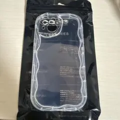 iPhone14用 ウェーブデザイン クリアケース