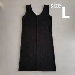 しまむら2wayワンピース　黒　ノースリーブ