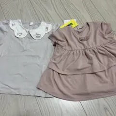 値下げ　未使用　しまむら　バースデイ　コトリ　半袖　90サイズ