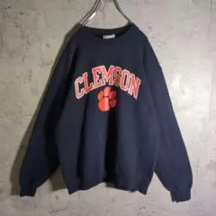 Champion CLEMSON カレッジロゴスウェット ネイビー 紺