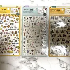 PETIT LIFE シール　手帳　アニマル　動物　アリス　コラージュ　平成のサムネイル