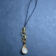 WP233GS 天然石 ワイヤーラッピング ストラップ リビアングラス