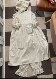 Samansa Mos2 立川限定 ワンピース&ペチパンツ&手編み帽子❁セット