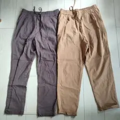 coen カジュアルパンツ Lサイズ 2色セット