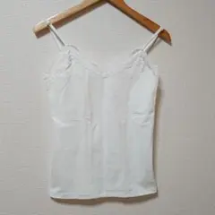 【未使用】GRL◆コットンレースキャミソール インナー オフホワイト Fサイズ