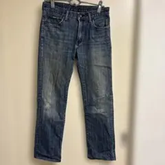 Y2Kダークブルー ストレートデニム