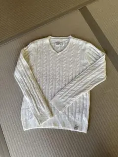 AZUL by moussy ホワイト ニットセーター S