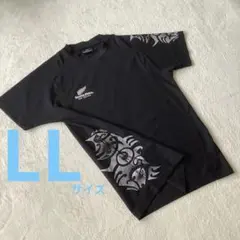 【LL】オールブラックス adidas トライバル柄 ラグビーTシャツ