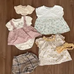 夏物女の子衣類まとめ売り6点セット 80サイズ
