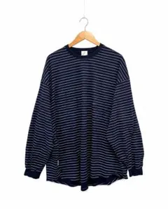 SEE SEE スーパービッグボーダードローストリングスTシャツ M Navy