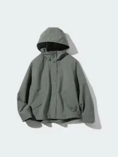 【新品未使用タグ付き】UNIQLO ユニクロ　コットンブレンドパーカ　グリーン