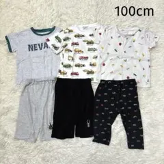 半袖3枚　ハーフパンツ2枚　七分丈パンツ1枚　計6枚　まとめ売り　100cm