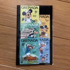 ディズニー　切手　5枚セット