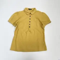 バーバリーロンドン ポロシャツ パフスリーブ イエロー 2 M
