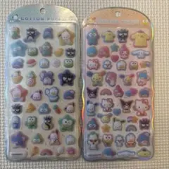 コットンパフィー　サンリオキャラクター はぴだんぶい　2枚セット