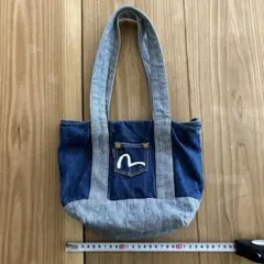 EVISU エヴィス デニム レザー ショルダーバッグ - メルカリ